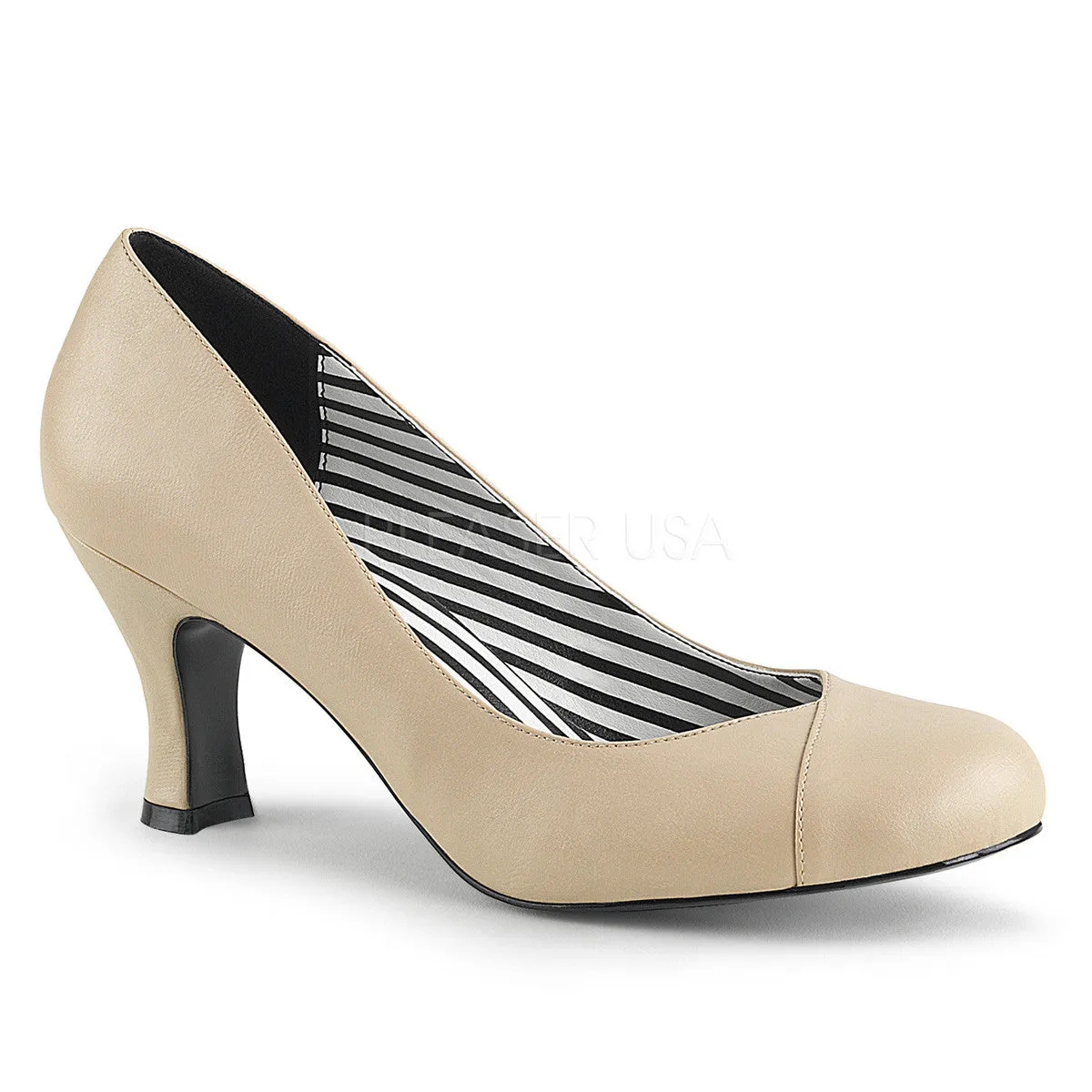 3 Inch Heel JENNA-01 Cream Pu