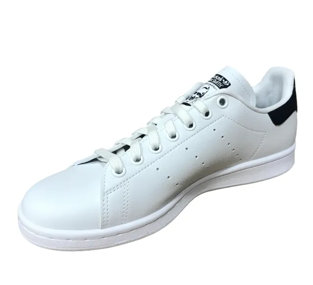 Adidas Originals sneakers bassa da uomo Stan Smith Vegan FU9611 bianco-blu