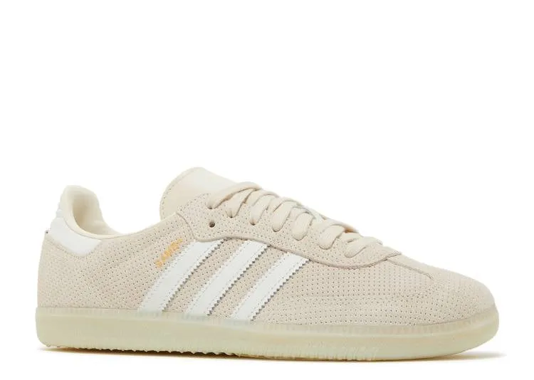 Adidas SAMBA OG 'WHITE LINEN GREEN' sneakers, white