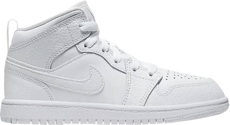 Air Jordan 1 Mid PS Triple White sneakers, white