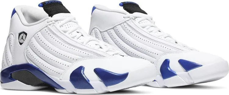 Air Jordan 14 Retro Hyper Royal Sneakers, White