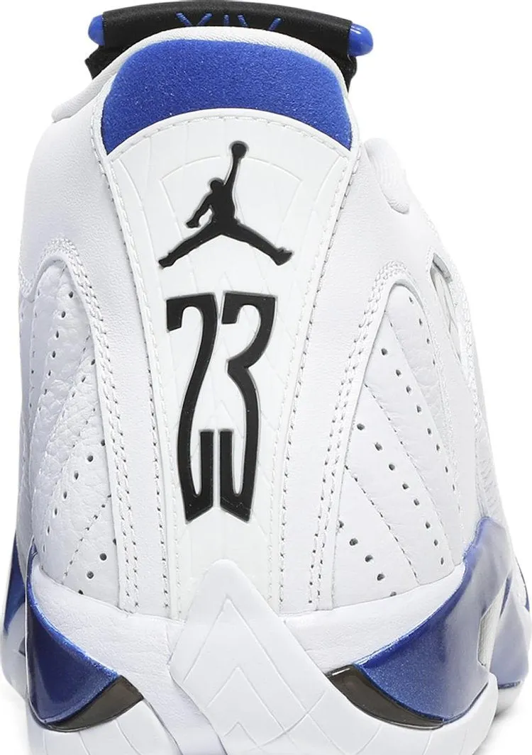 Air Jordan 14 Retro Hyper Royal Sneakers, White