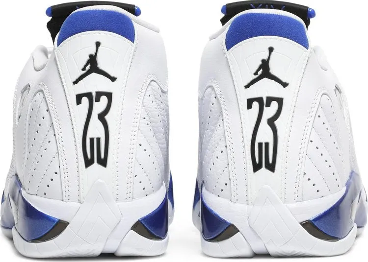 Air Jordan 14 Retro Hyper Royal Sneakers, White