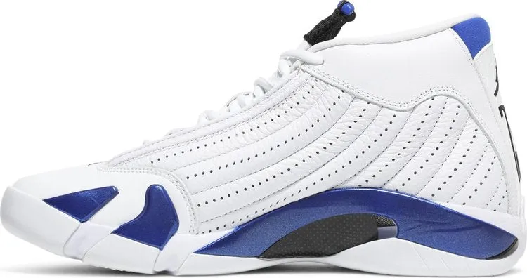 Air Jordan 14 Retro Hyper Royal Sneakers, White