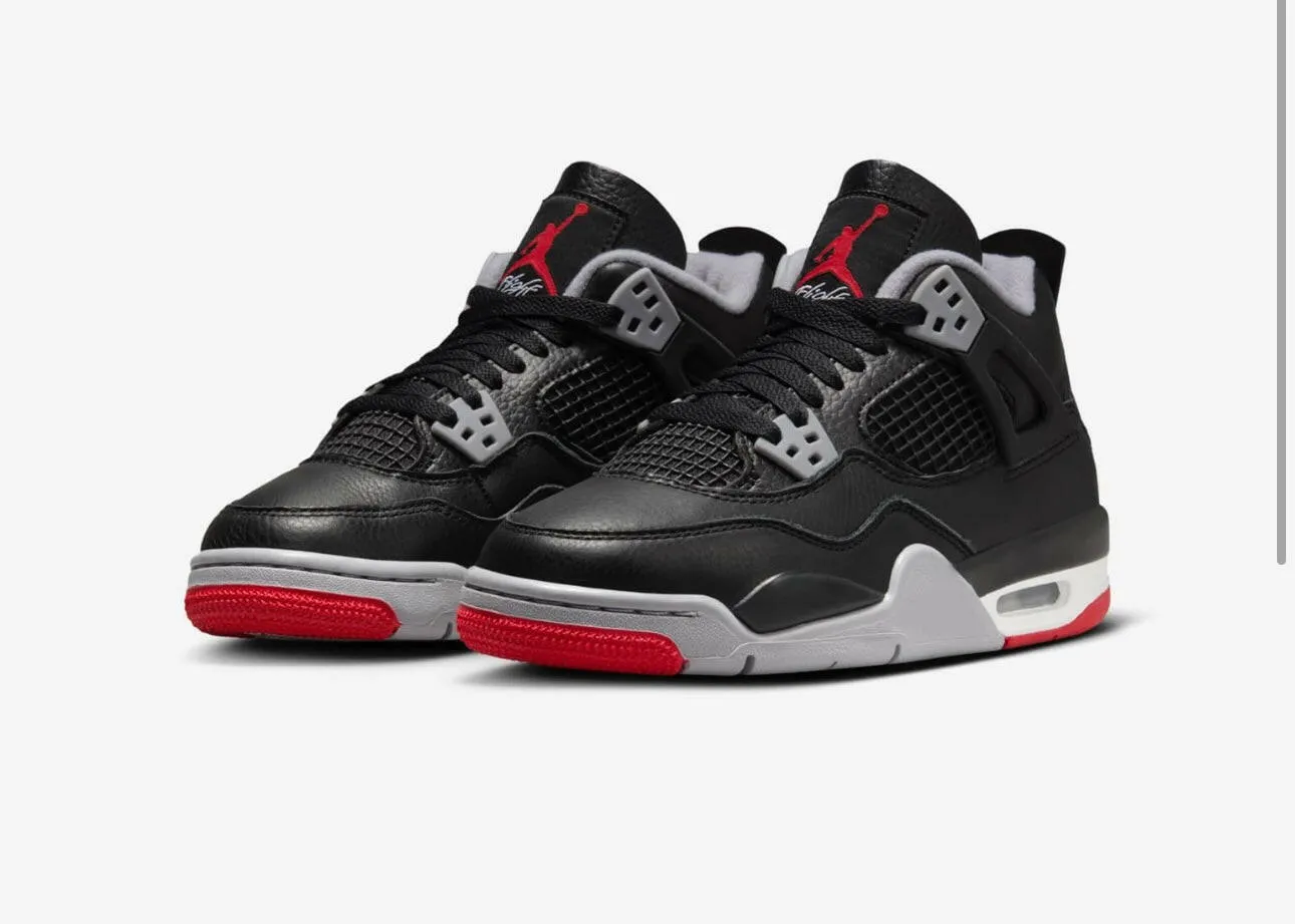 Air Jordan 4 RETRO “BRED REIMAGINED” for Big Kids Grade school (GS)