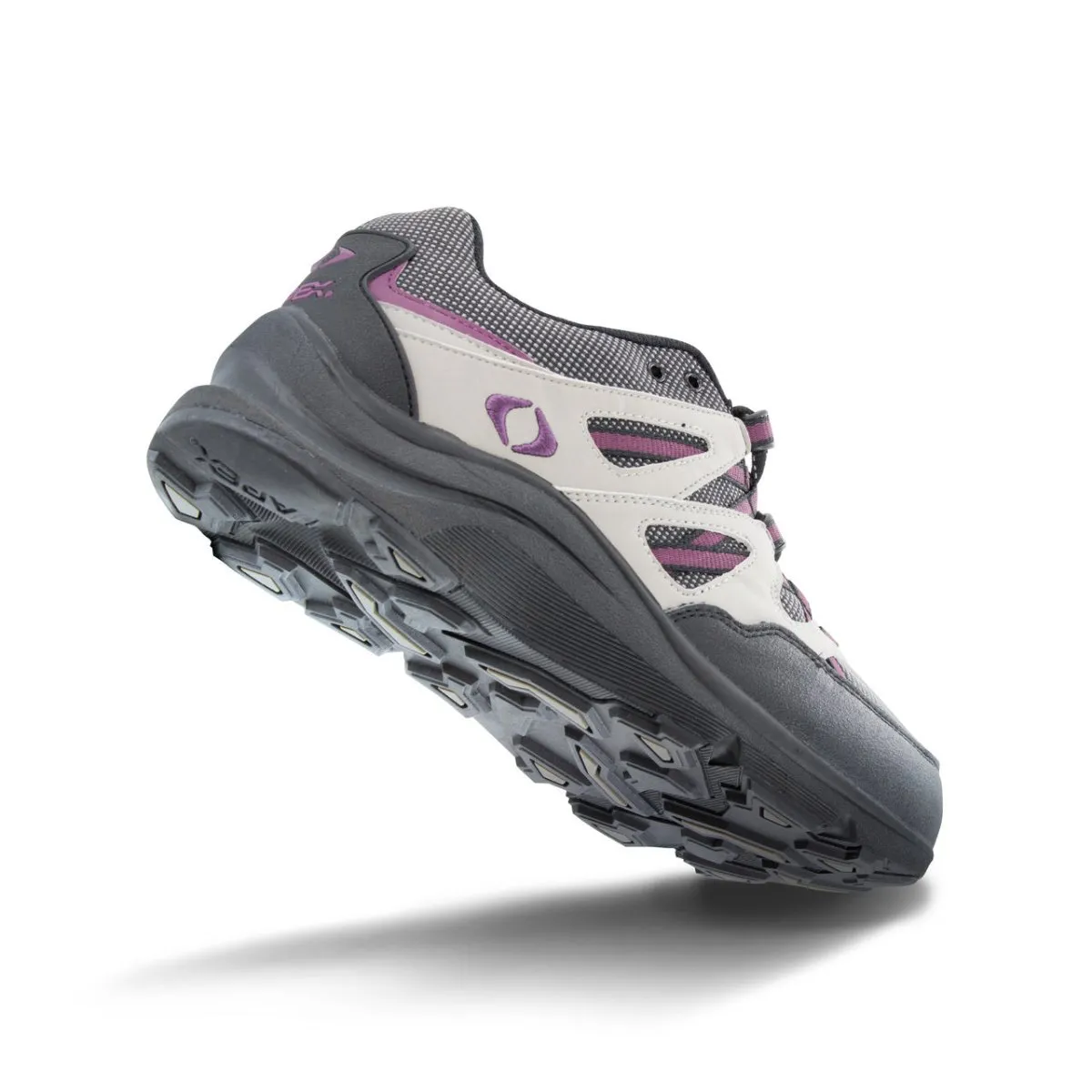 Apex V753 Sierra Trail Run Women's Active Shoe In Grey/purple