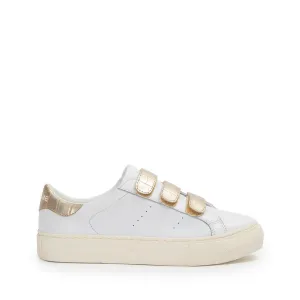 Arcade Straps White Gold Sneakers