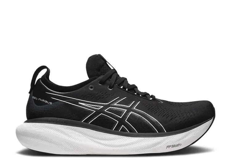 ASICS GEL NIMBUS 25 WIDE 'BLACK PURE SILVER' sneakers, black