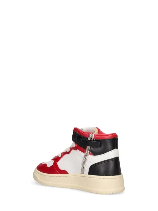 Autry   Medalist two-tone mid sneakers 