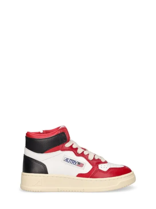 Autry   Medalist two-tone mid sneakers 