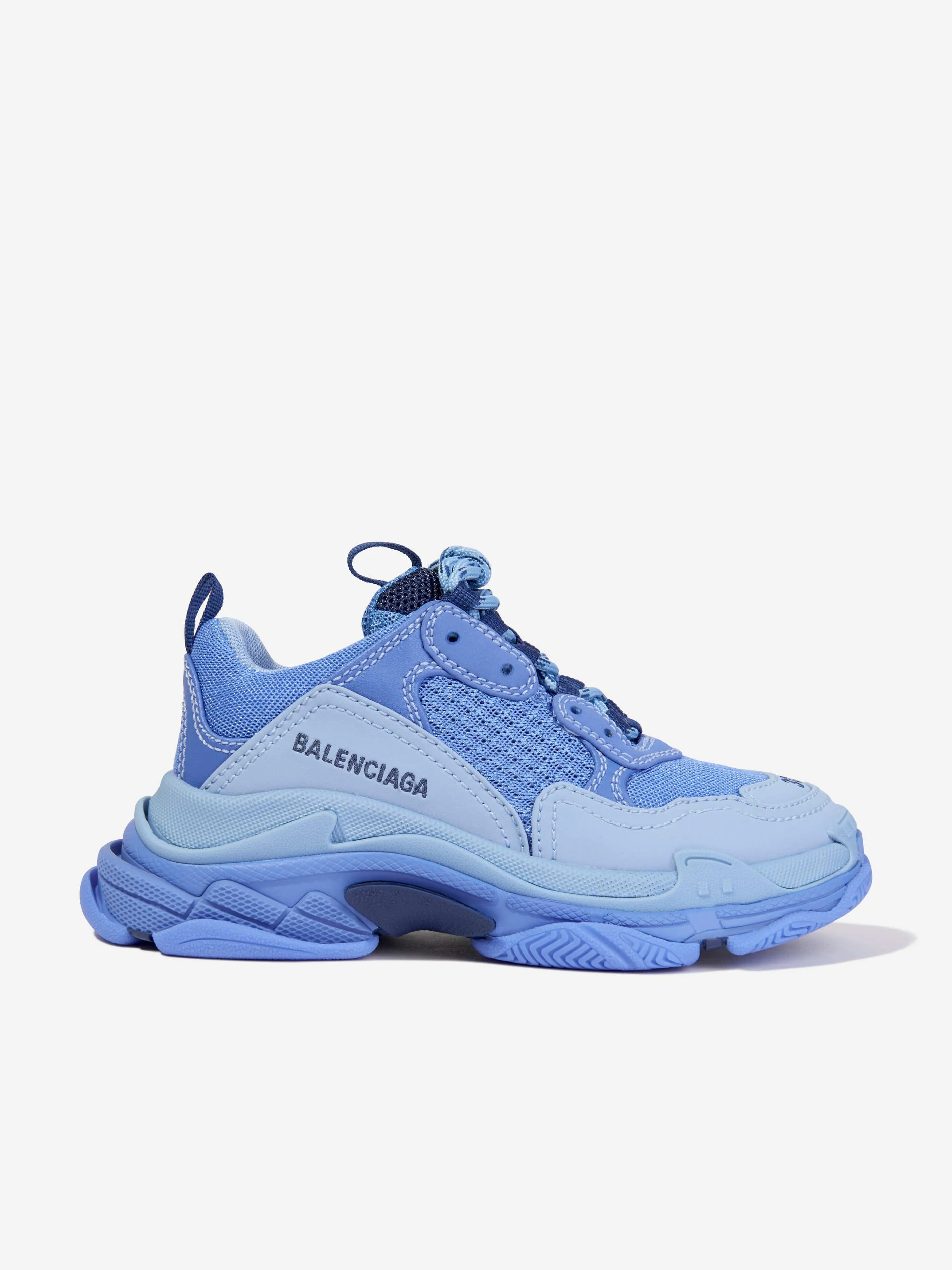 Balenciaga Boys Triple S Trainers in Blue