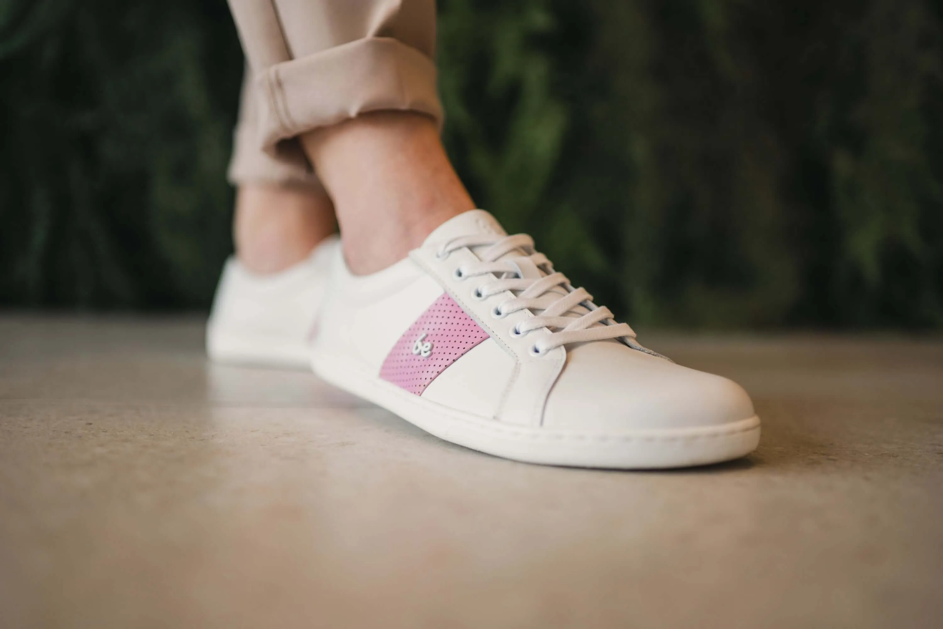 Barefoot Sneakers Be Lenka Elite - White & Pink