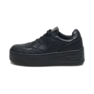 Bershka Low-Top Sneakers Leather Black Colour For Women