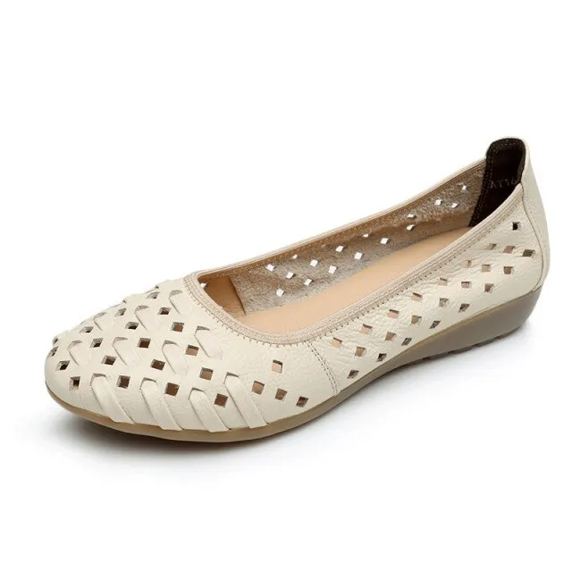 Bertha Women's Flat Slip-On Leather Shoes