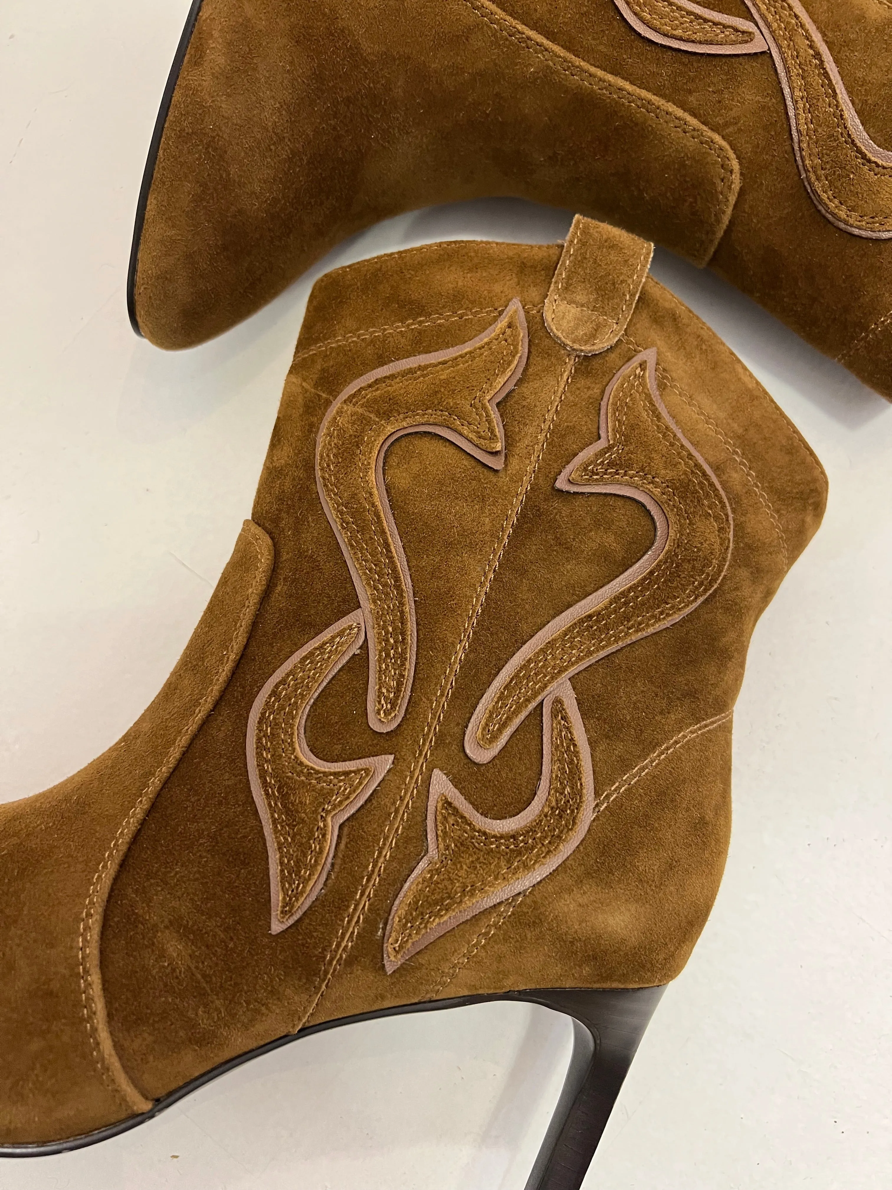 Bibi Lou Tan High Cowboy Boot