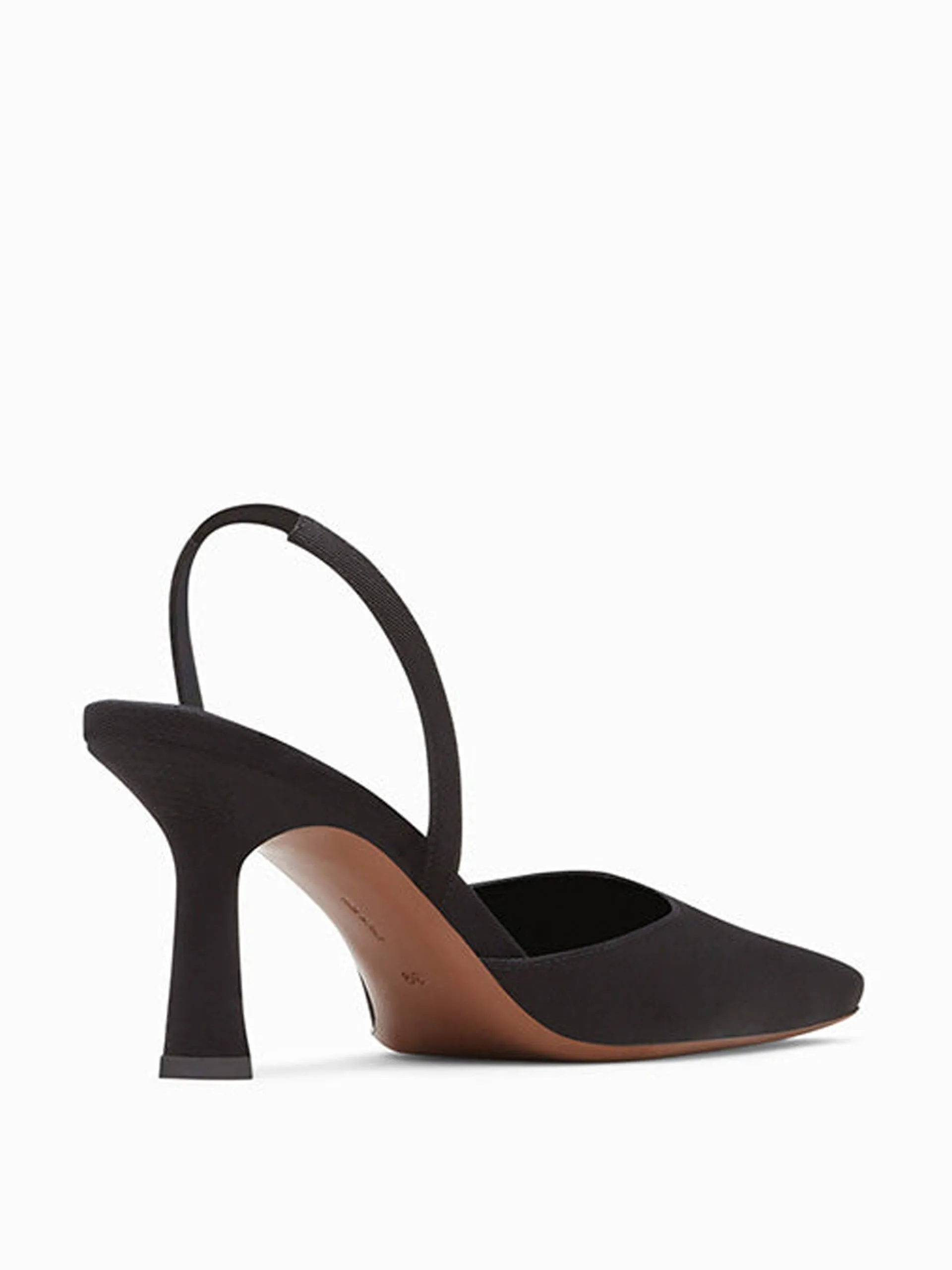 Black Dracu sling-back pumps