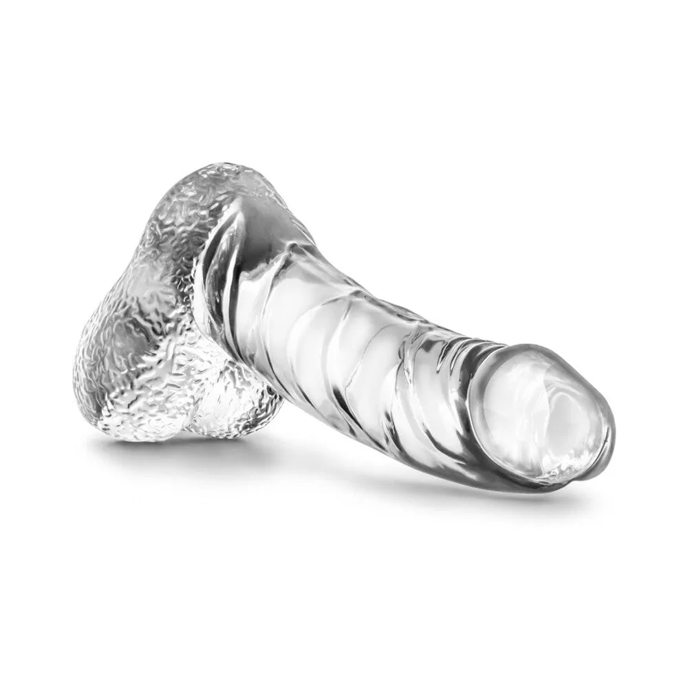 Blush Naturally Yours Ding Dong Realistic 5.5 in. Dildo with Balls Clear