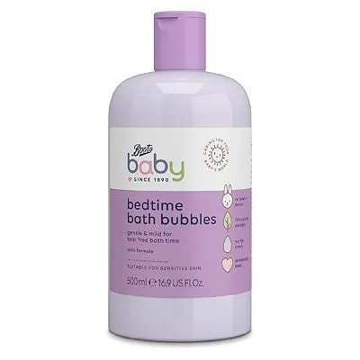 Boots Baby Mild Formula Bedtime Bath Bubbles 500 ml