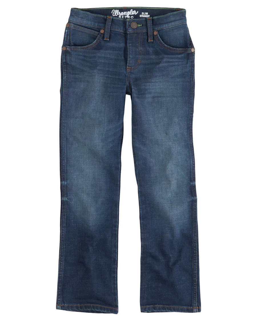 Boys' Retro Slim Straight Jeans