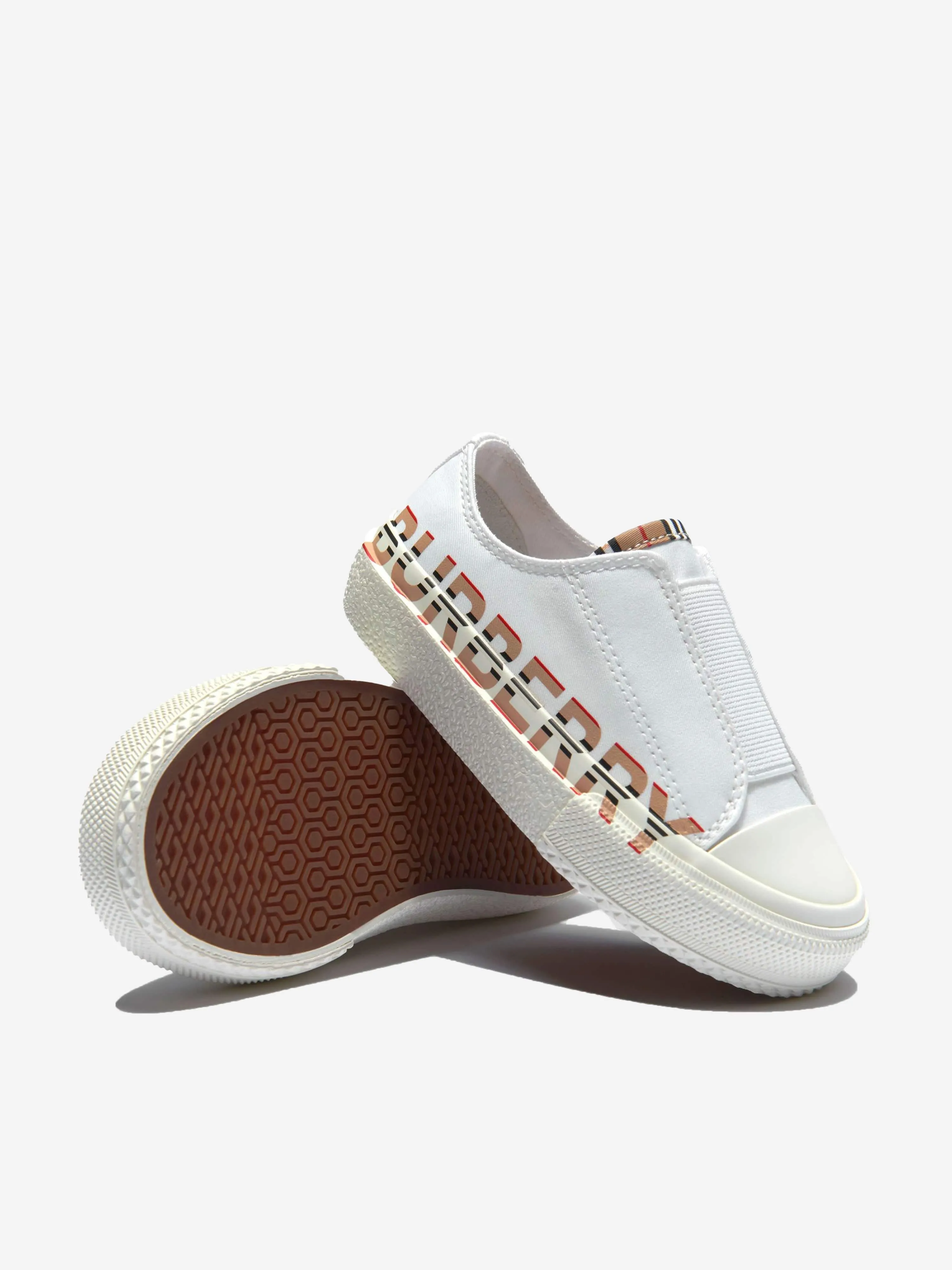 Burberry Unisex Logo Lace Up Trainers