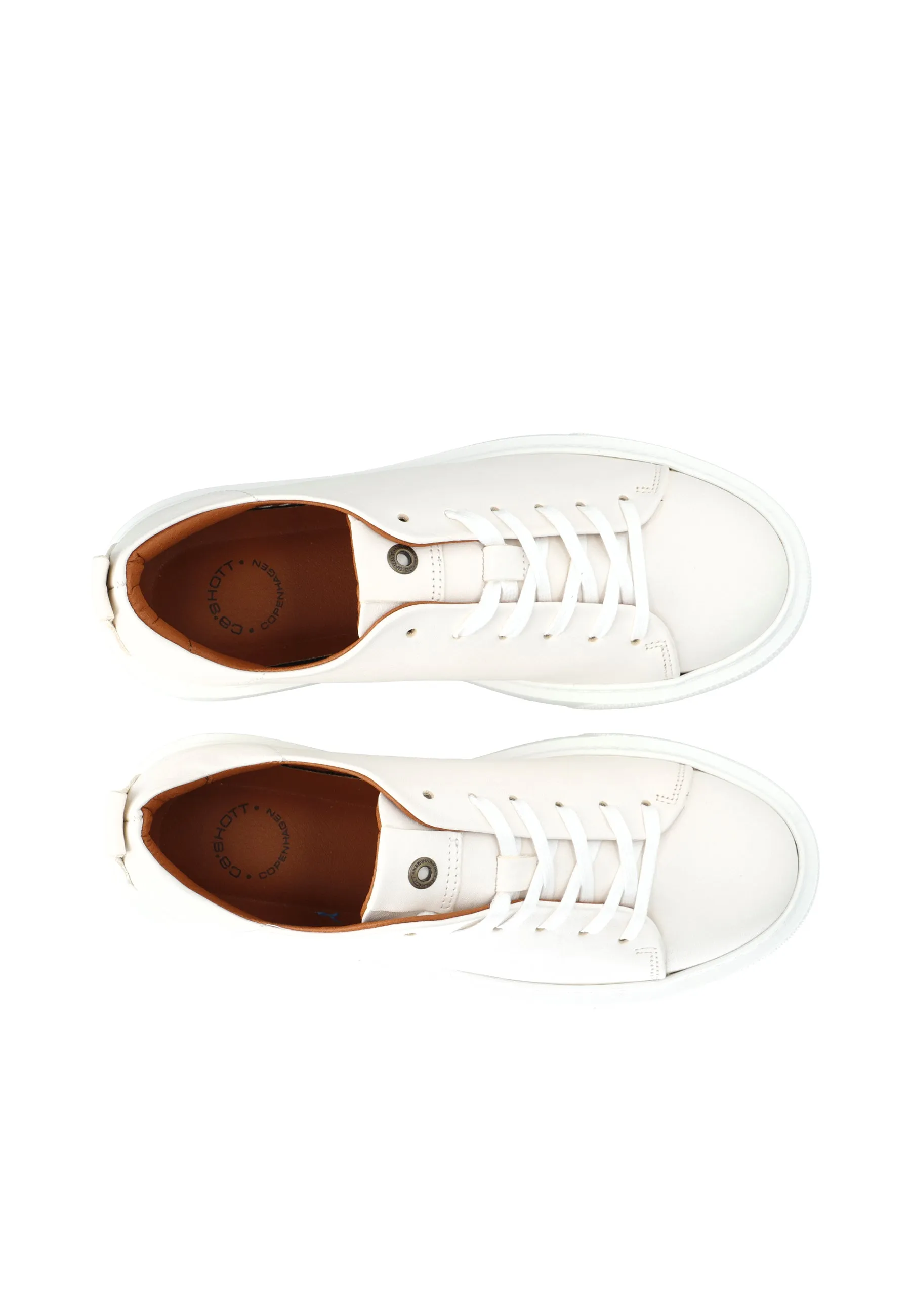 Casida White Lace Leather Shoe