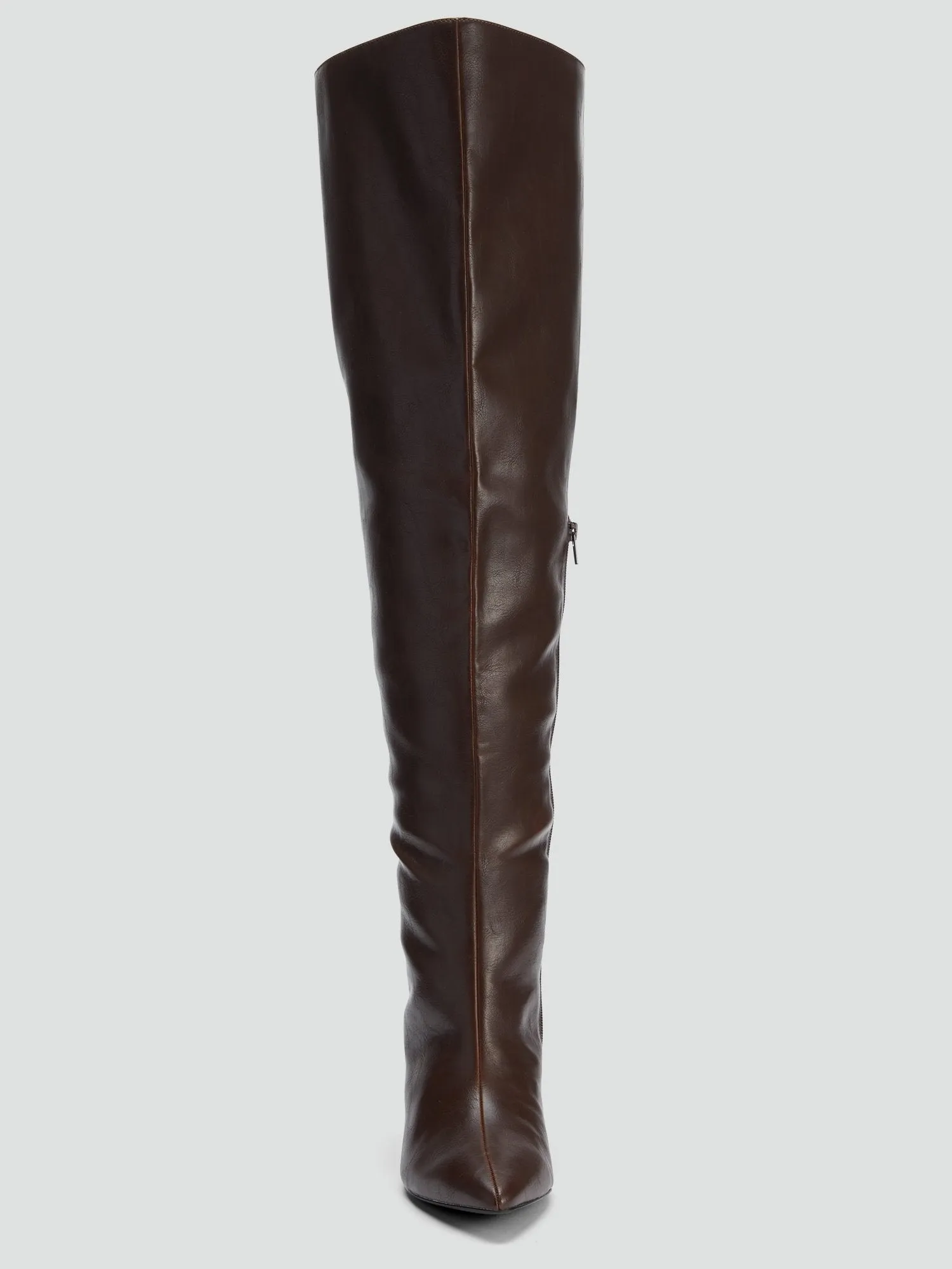 Chocolate Thigh High Boots - NADIA X FTF