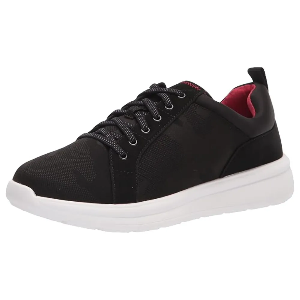 Clarks Ezera Lace Black Knit Sneaker (Women's)