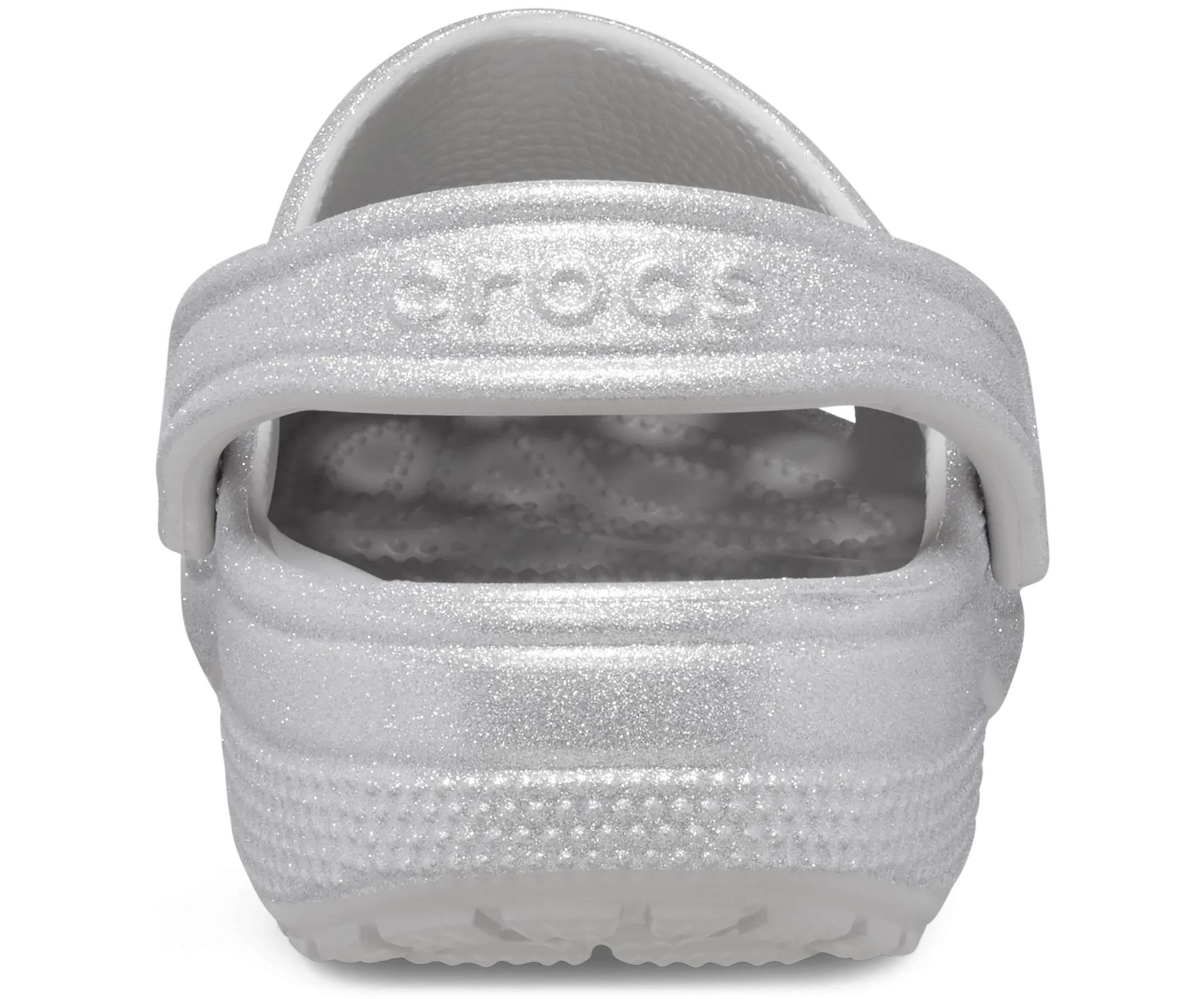 Classic Glitter Clog - silver glitter