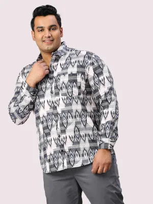 Comet Digital Printed Shirt Full Sleeve Men's Plus Size