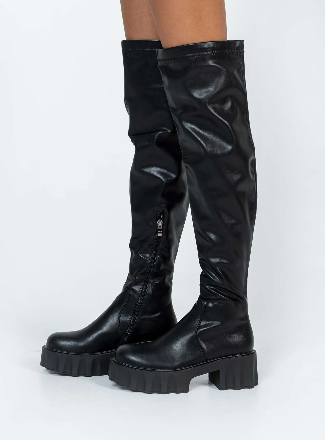 Costello Over the Knee Boots Black