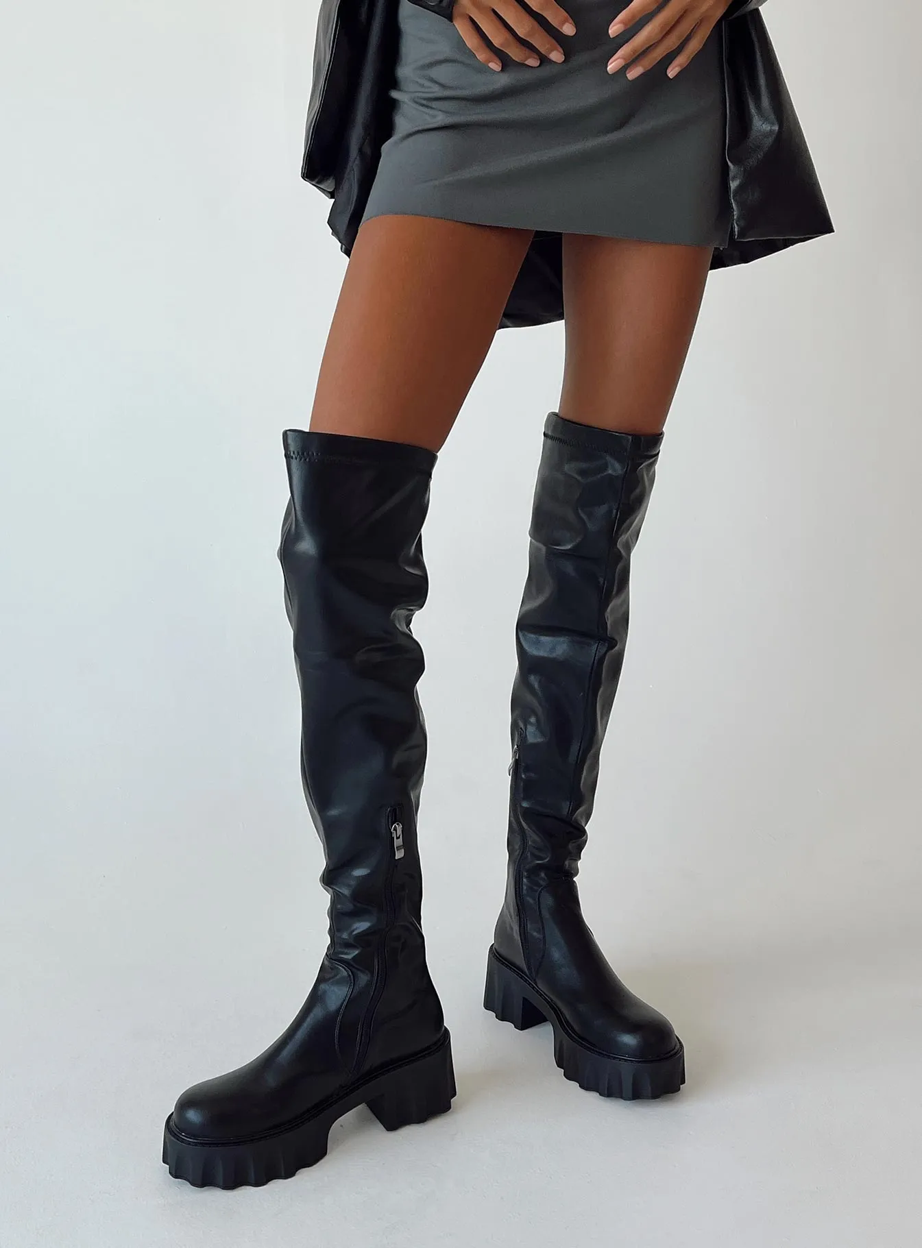 Costello Over the Knee Boots Black