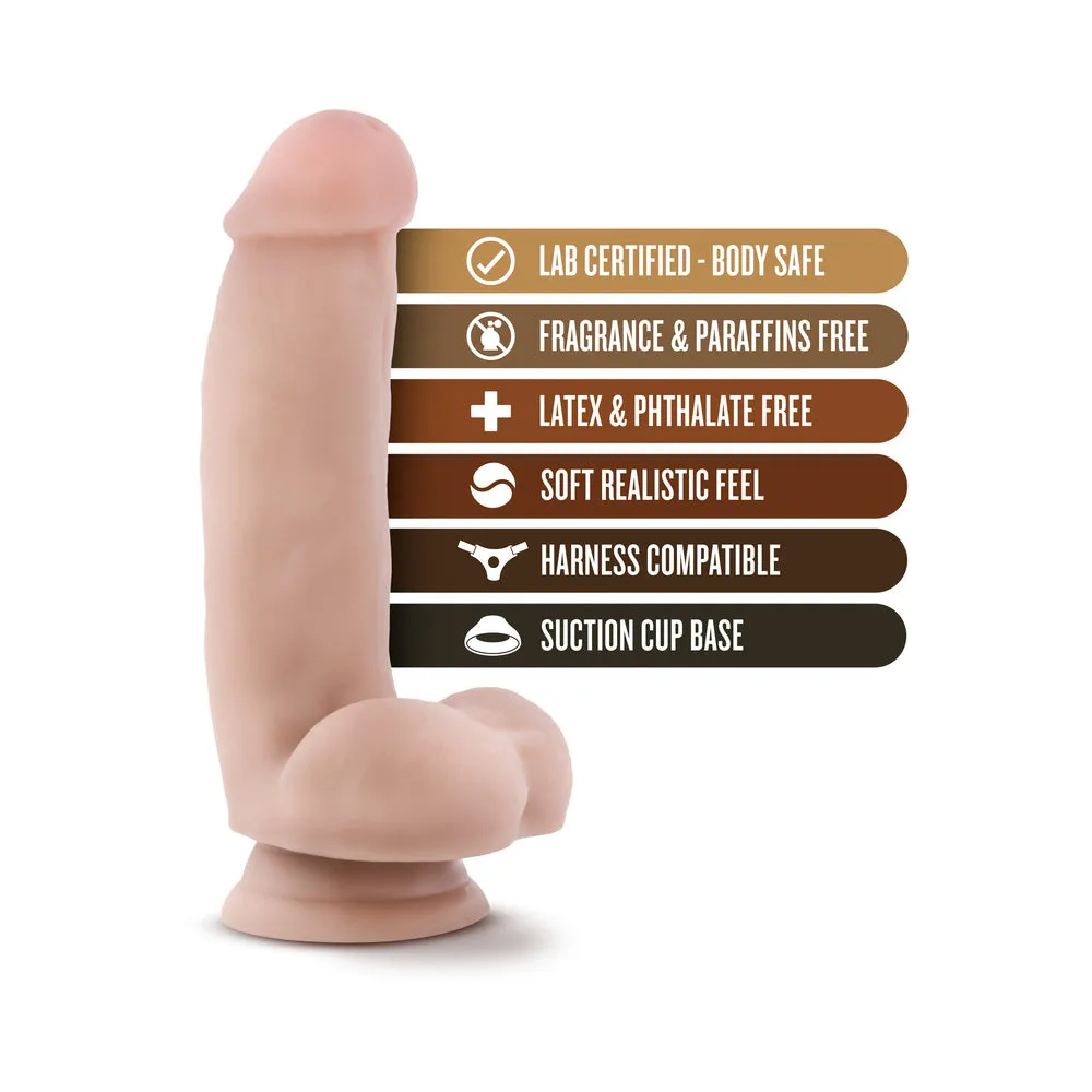 Coverboy The Pizza Boy Realistic 7 in. Dildo with Balls Beige