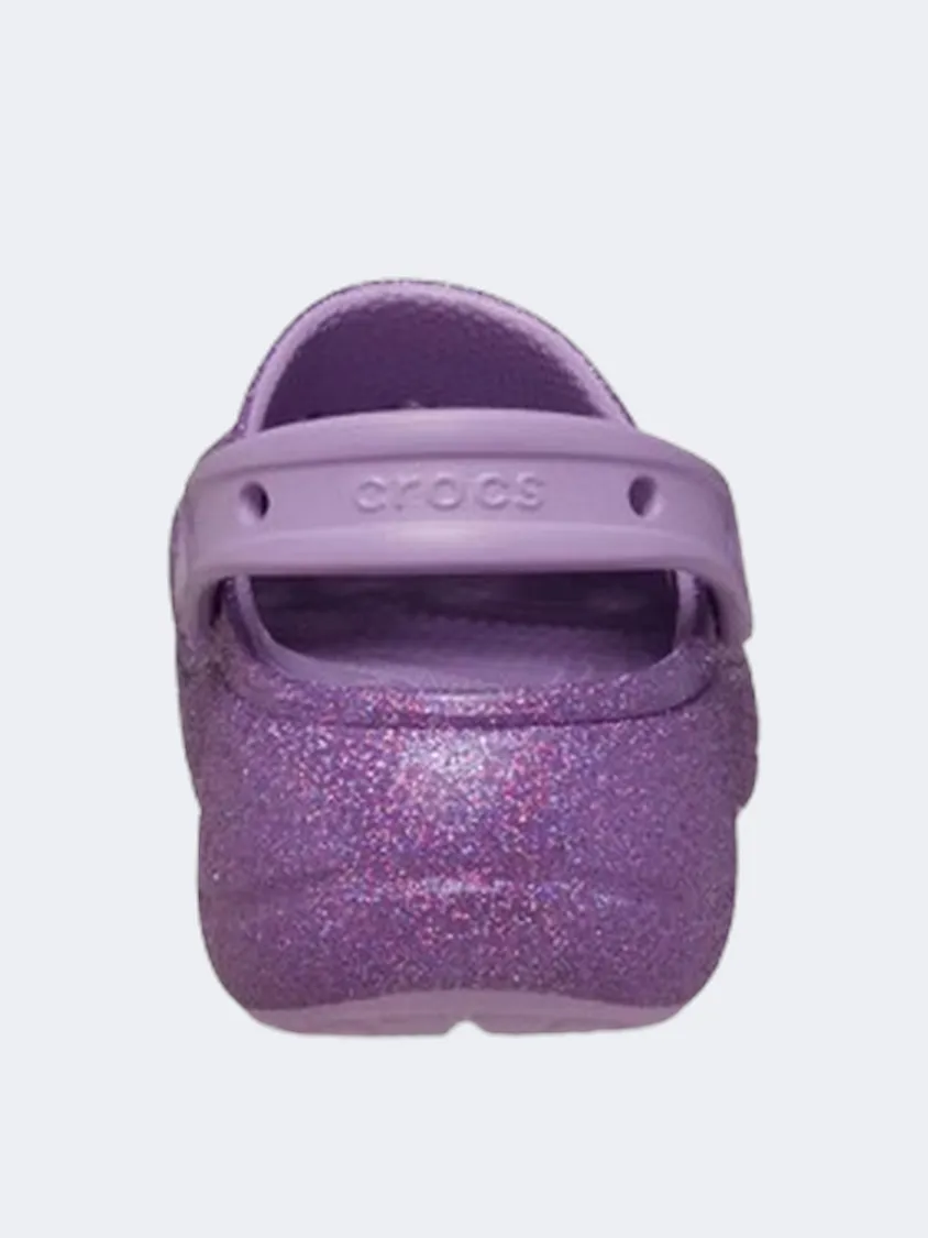 Crocs Baya Platform Glitter Clog Women Lifestyle Slippers Orchid