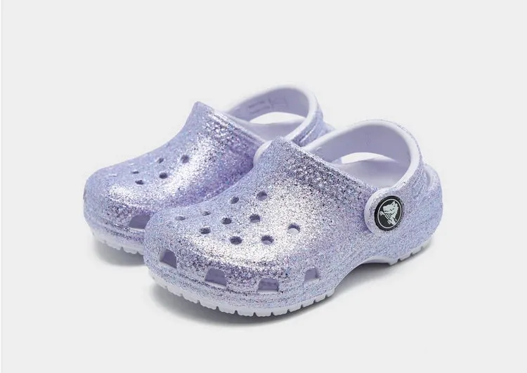 Crocs Classic Glitter Clog Toddler (C4-C10) - Frosted Glitter