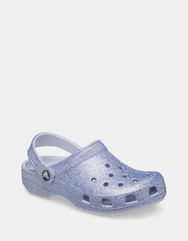 Crocs Classic Glitter Clog Toddler (C4-C10) - Frosted Glitter