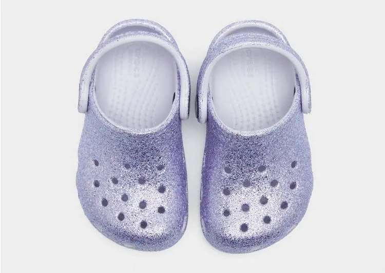 Crocs Classic Glitter Clog Toddler (C4-C10) - Frosted Glitter