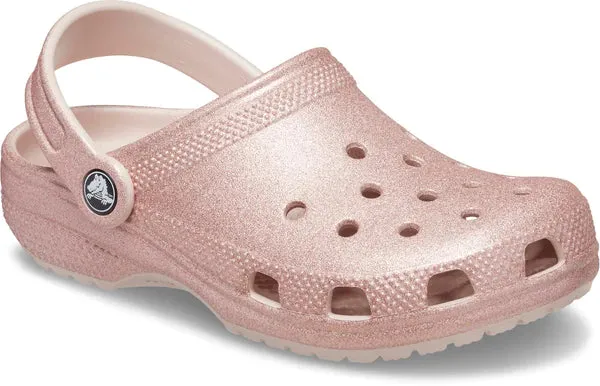 Crocs Classic Glitter Clog Toddler (C4-C10) - Quartz Glitter