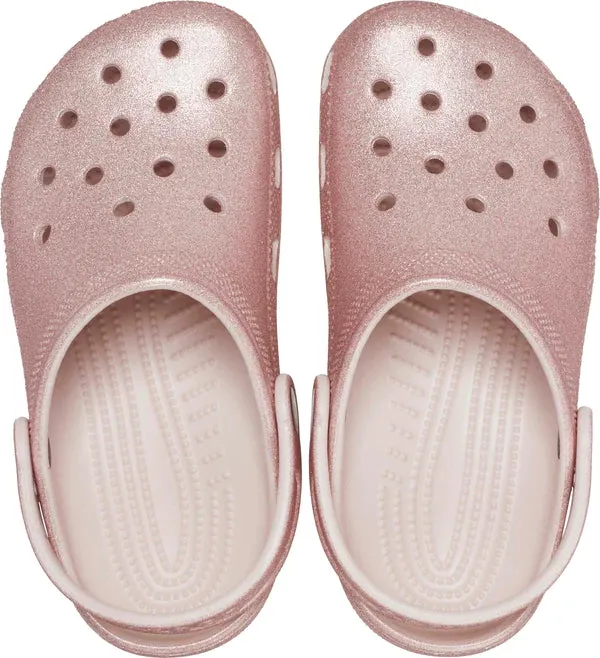 Crocs Classic Glitter Clog Toddler (C4-C10) - Quartz Glitter