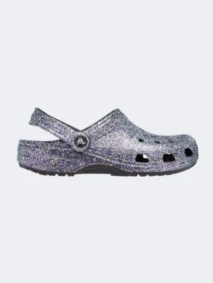 Crocs Classic Glitter Clog Women Lifestyle Slippers Black