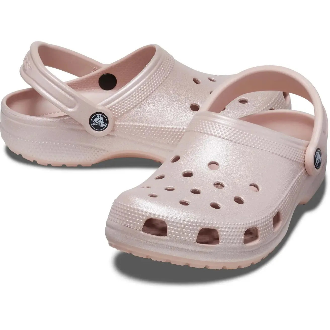 CROCS CLASSIC SHIMMER CLOG - PINK CLAY