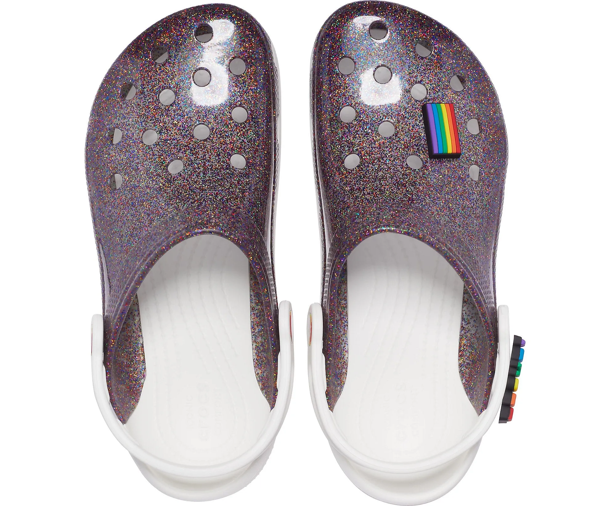 Crocs Pride Translucent Glitter Clog - Purple