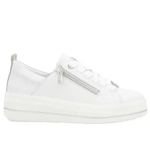 D1C08-80 Women's Remonte DC108-80 White/Silver Leather