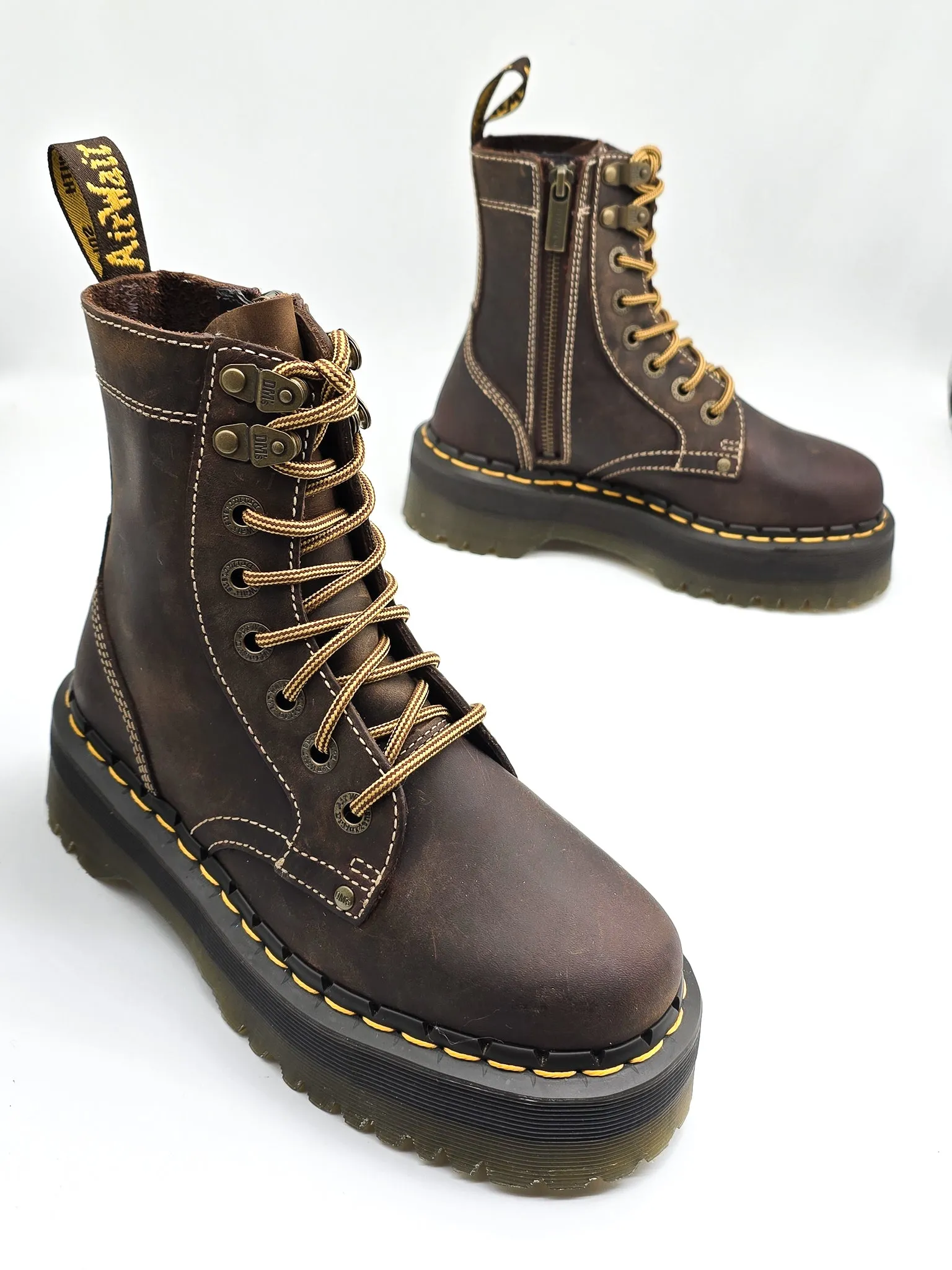 DR. MARTENS JADON ARC CRAZY HORSE BROWN