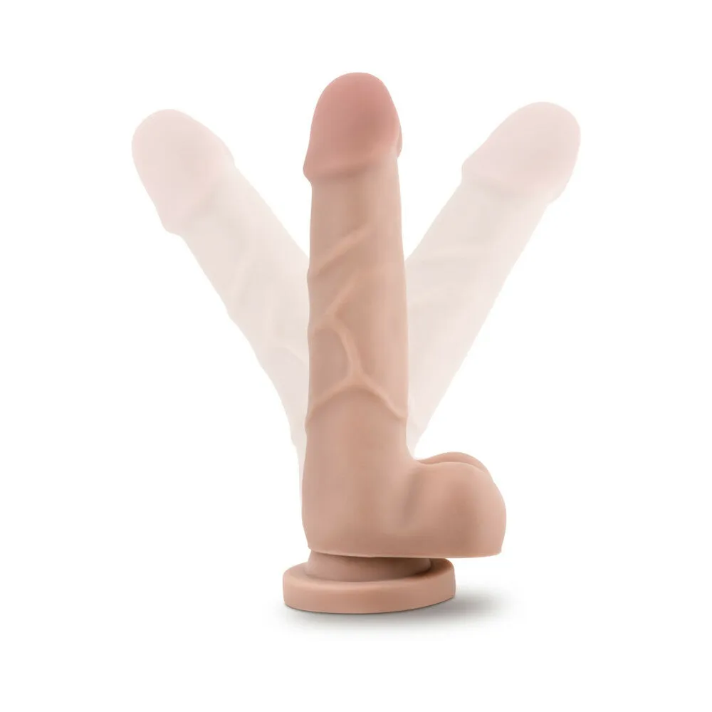 Dr. Skin Basic 7 Realistic 7.75 in. Dildo with Balls Beige