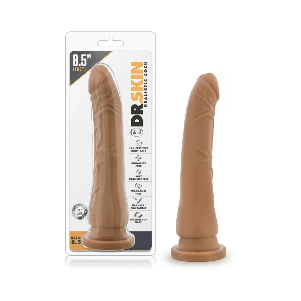 Dr. Skin Basic 8.5 Realistic 8.5 in. Dildo Tan