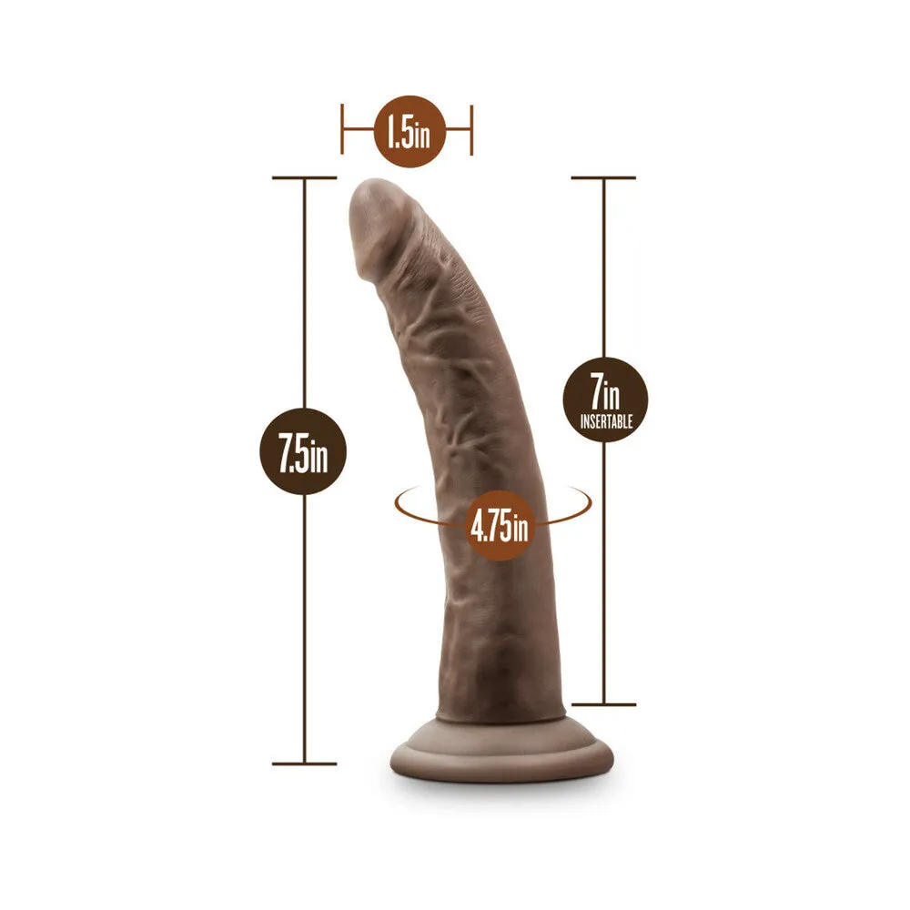 Dr. Skin Realistic 7 in. Dildo Brown