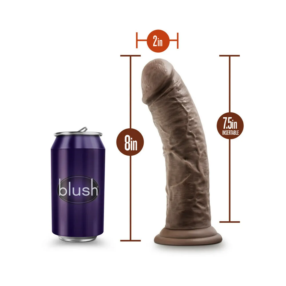 Dr. Skin Realistic 8 in. Dildo Brown