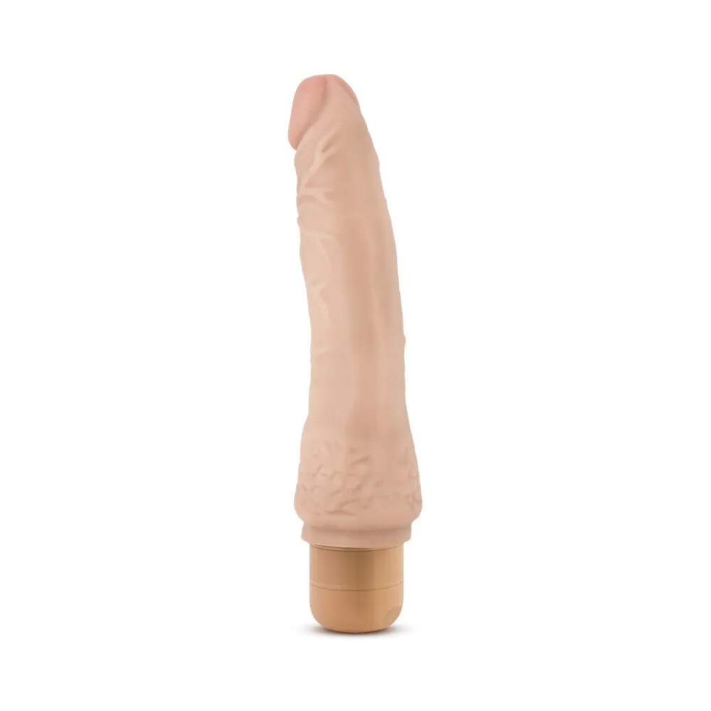 Dr. Skin Vibe 7 Realistic 8.5 in. Vibrating Dildo Beige