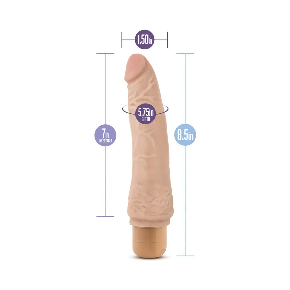 Dr. Skin Vibe 7 Realistic 8.5 in. Vibrating Dildo Beige