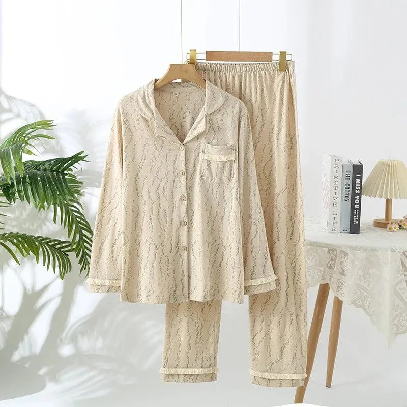 Elegant Couples' Cotton Sleep Set: Luxe Pajamas for Ultimate Relaxation